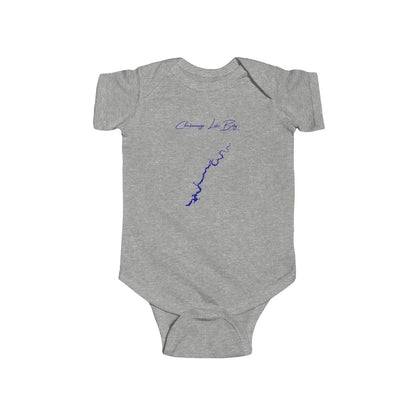Tennessee  Chickamauga  Lake  Onesie  front  position  view  from  front  heather.webp