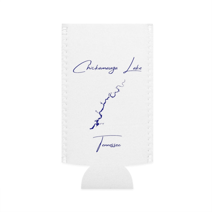 Tennessee  Chickamauga  Lake  Slim  Can  Koozie  front  position  view  from  flat-front  white.webp