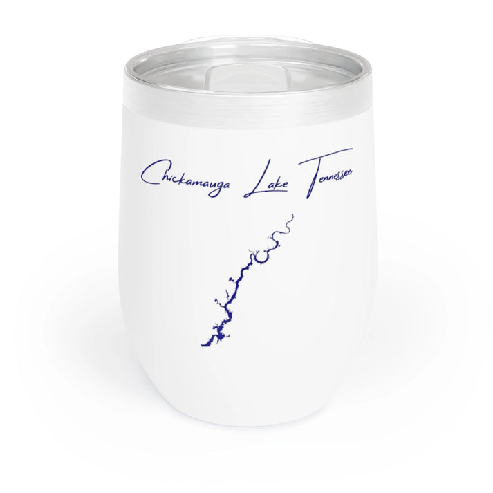 Tennessee  Chickamauga  Lake  Wine  Tumbler  front  position  view  from  front  white.webp