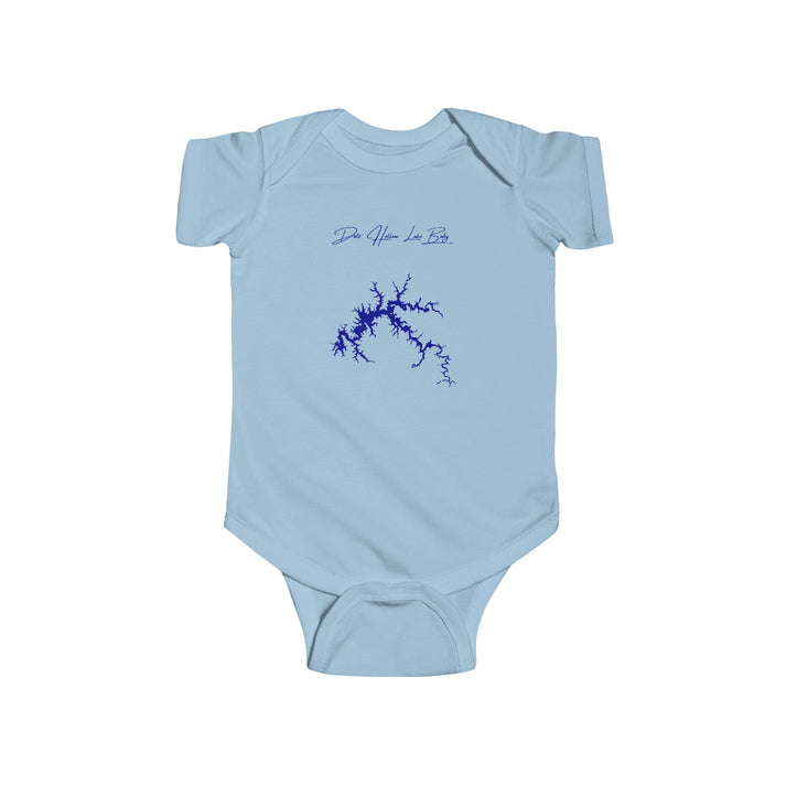 Tennessee  Dale  Hollow  Lake  Onesie  front  position  view  from  front  light  blue.webp
