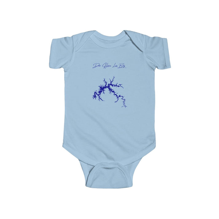 Tennessee  Dale  Hollow  Lake  Onesie  front  position  view  from  front  light  blue.webp