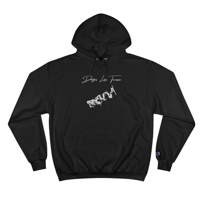 Tennessee  Douglas  Lake  Hoodie  front  position  view  from  front  black.webp