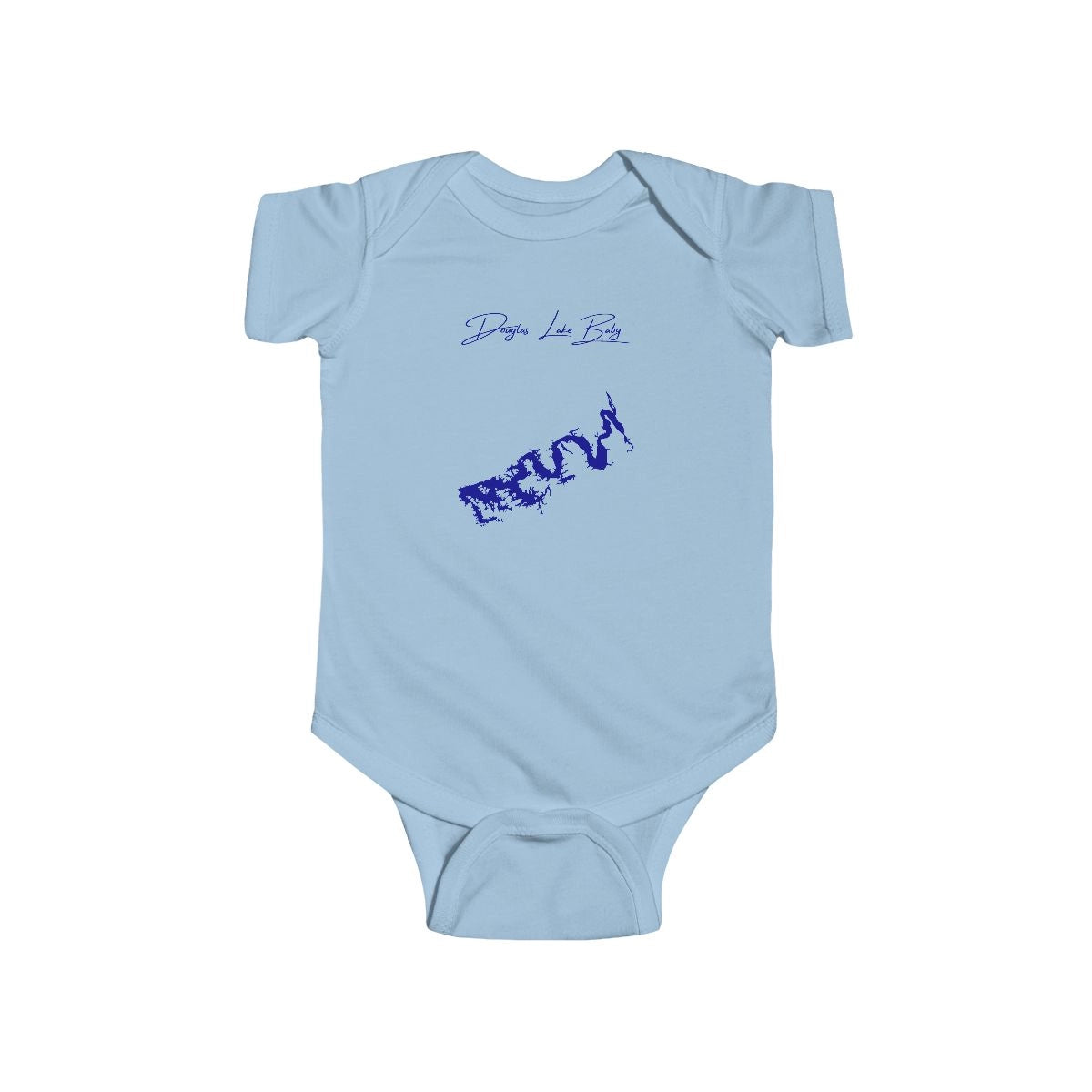 Tennessee  Douglas  Lake  Onesie  front  position  view  from  front  light  blue.webp
