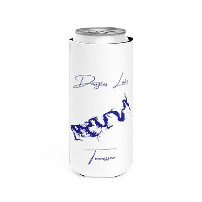 Tennessee  Douglas  Lake  Slim  Can  Koozie  front  position  view  from  front  white.webp