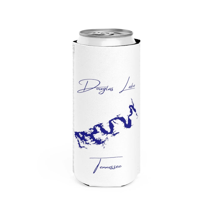 Tennessee  Douglas  Lake  Slim  Can  Koozie  front  position  view  from  front  white.webp