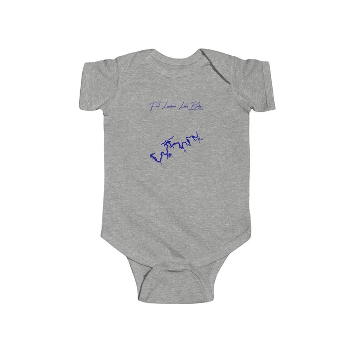 Tennessee  Fort  Loudoun  Lake  Onesie  front  position  view  from  front  heather.webp