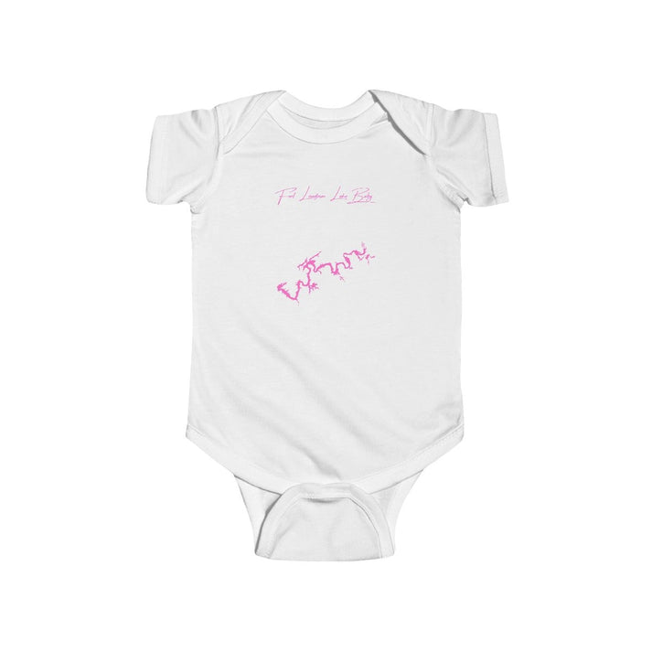 Tennessee  Fort  Loudoun  Lake  Onesie  front  position  view  from  front  white.webp