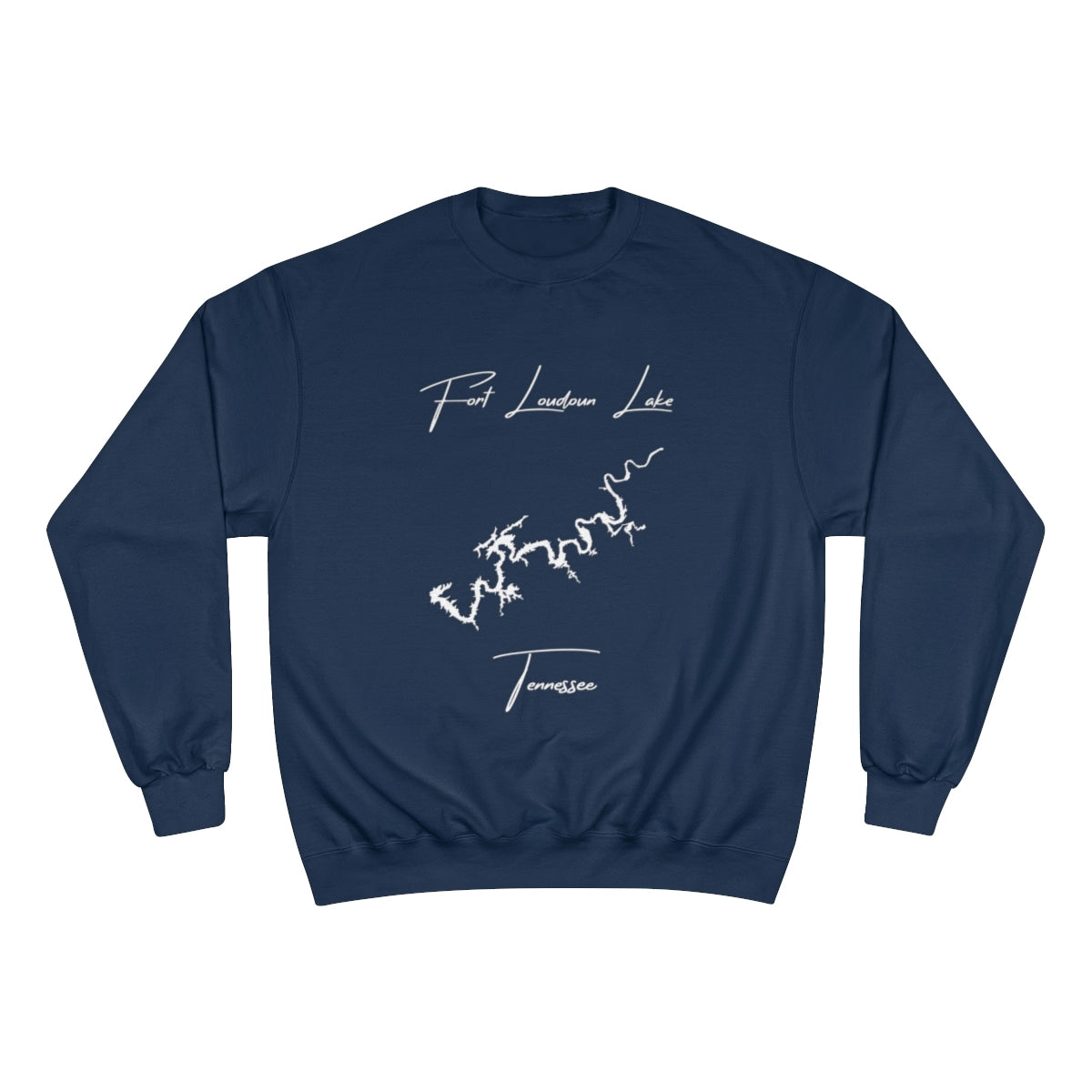 Tennessee  Fort  Loudoun  Lake  Sweatshirt  front  position  view  from  front  navy.webp