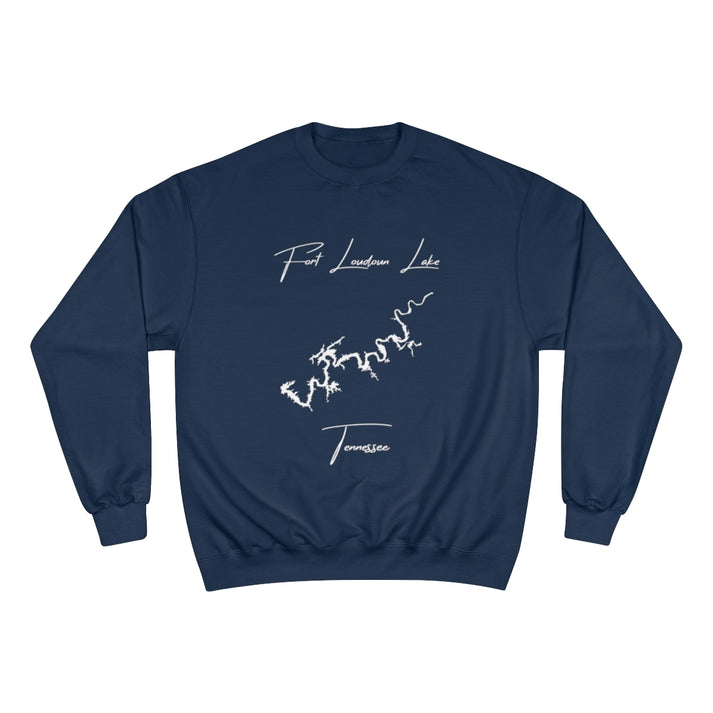 Tennessee  Fort  Loudoun  Lake  Sweatshirt  front  position  view  from  front  navy.webp