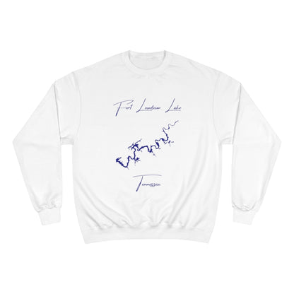 Tennessee  Fort  Loudoun  Lake  Sweatshirt  front  position  view  from  front  white.webp