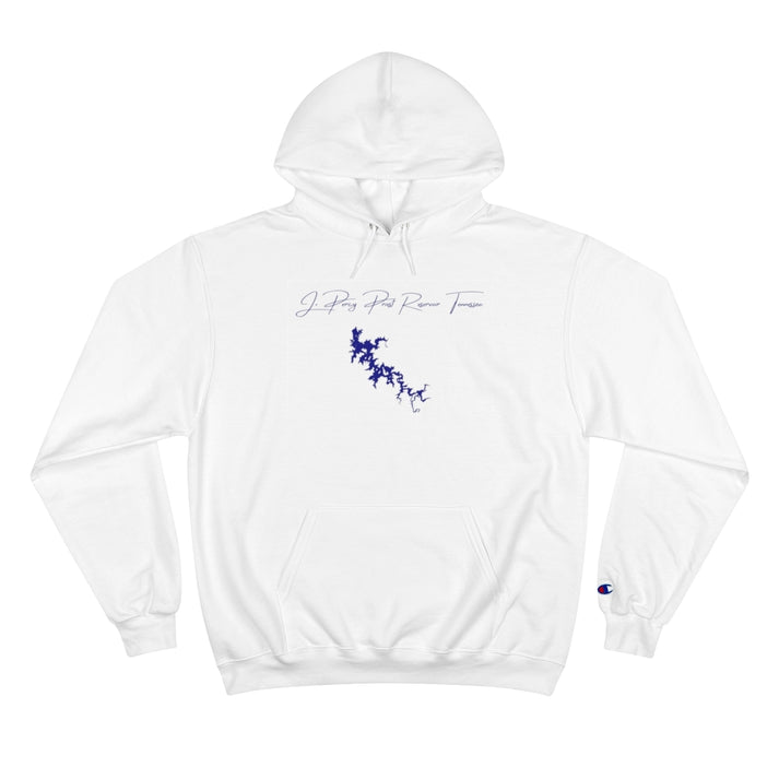 Tennessee  J.  Percy  Priest  Reservoir  Hoodie  front  position  view  from  front  white.webp