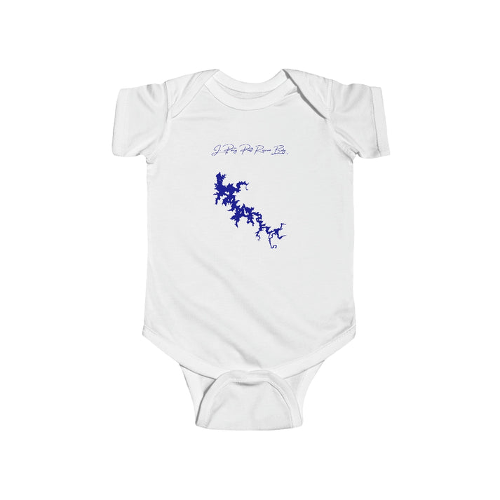 Tennessee  J.  Percy  Priest  Reservoir  Onesie  front  position  view  from  front  white.webp