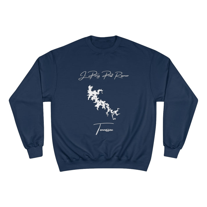 Tennessee  J.  Percy  Priest  Reservoir  Sweatshirt  front  position  view  from  front  navy.webp