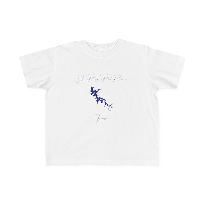 Tennessee  J.  Percy  Priest  Reservoir  Toddler  T-shirt  front  position  view  from  front  white.webp