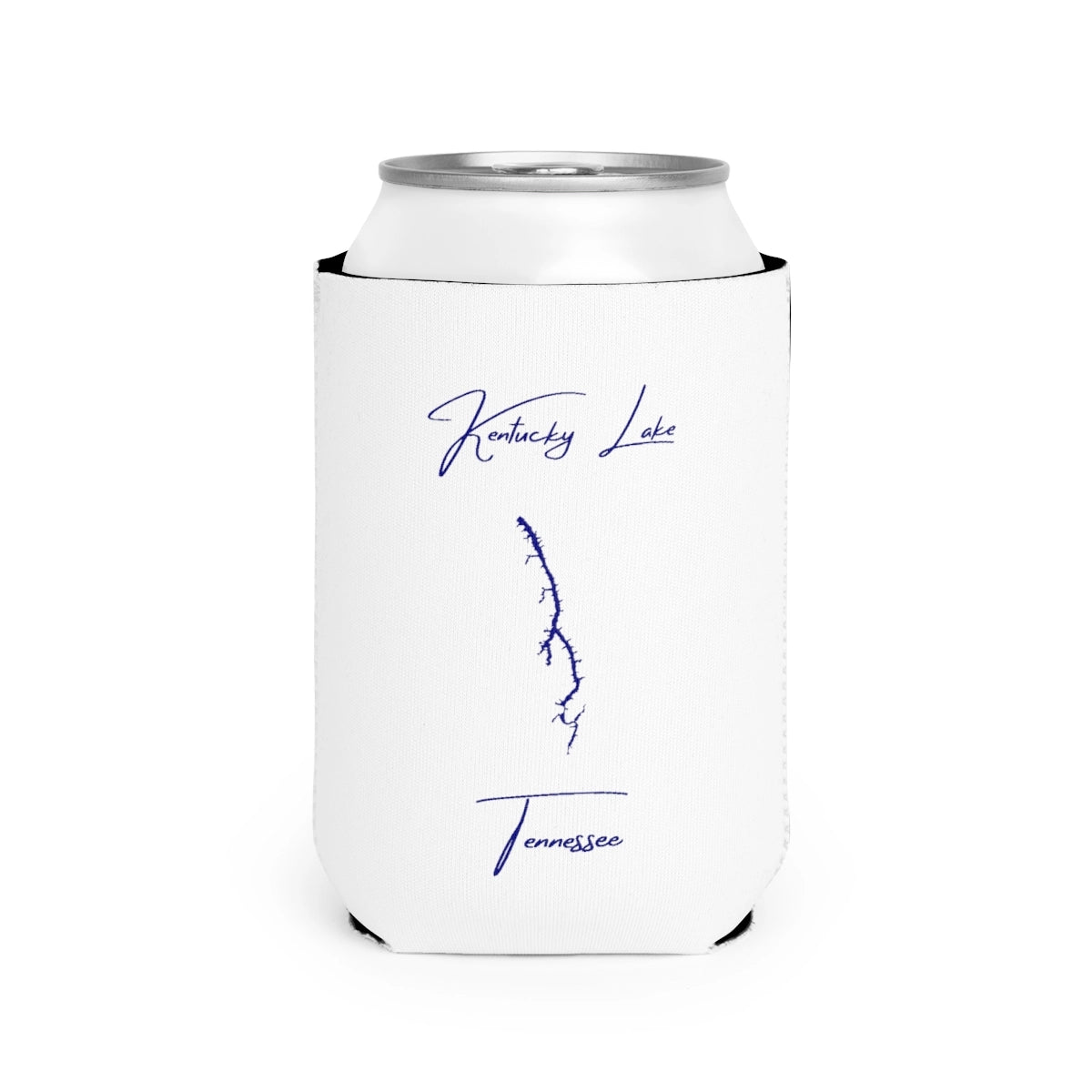Tennessee  Kentucky  Lake  Can  Koozie  front  position  view  from  front-2  white.webp