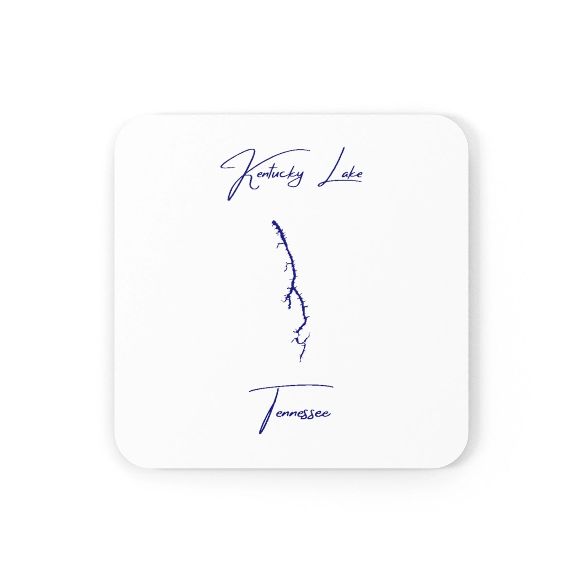 Tennessee  Kentucky  Lake  Coaster  Set  front  position  view  from  front  3.75  x  3.75.webp