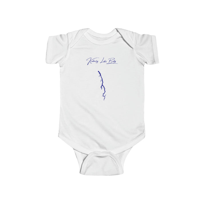 Tennessee  Kentucky  Lake  Onesie  front  position  view  from  front  white.webp