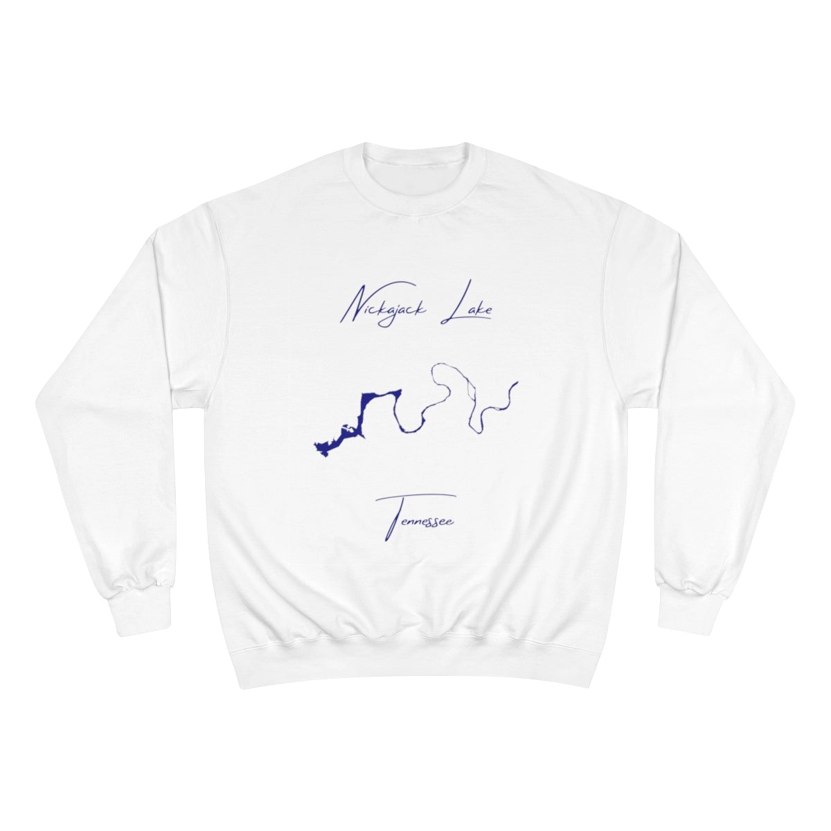 Tennessee  Nickajack  Lake  Sweatshirt  front  position  view  from  front  white.webp