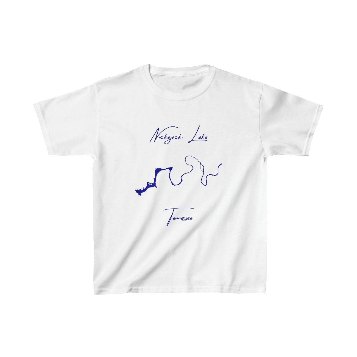 Tennessee  Nickajack  Lake  Youth  T-shirt  front  position  view  from  front  white.webp