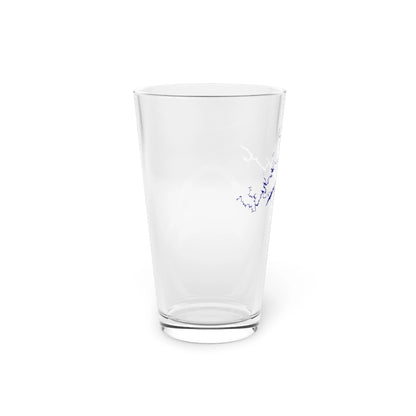 Tennessee  Norris  Lake  16oz  Pint  Glass  front  position  view  from  left  16oz.webp