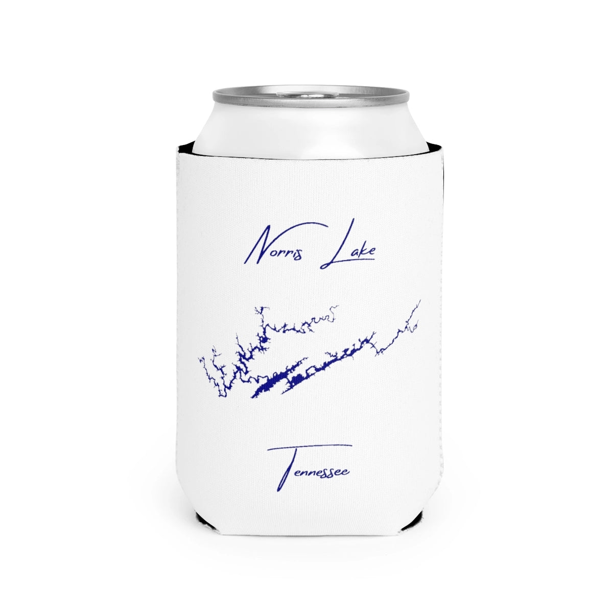 Tennessee  Norris  Lake  Can  Koozie  front  position  view  from  front-2  white.webp