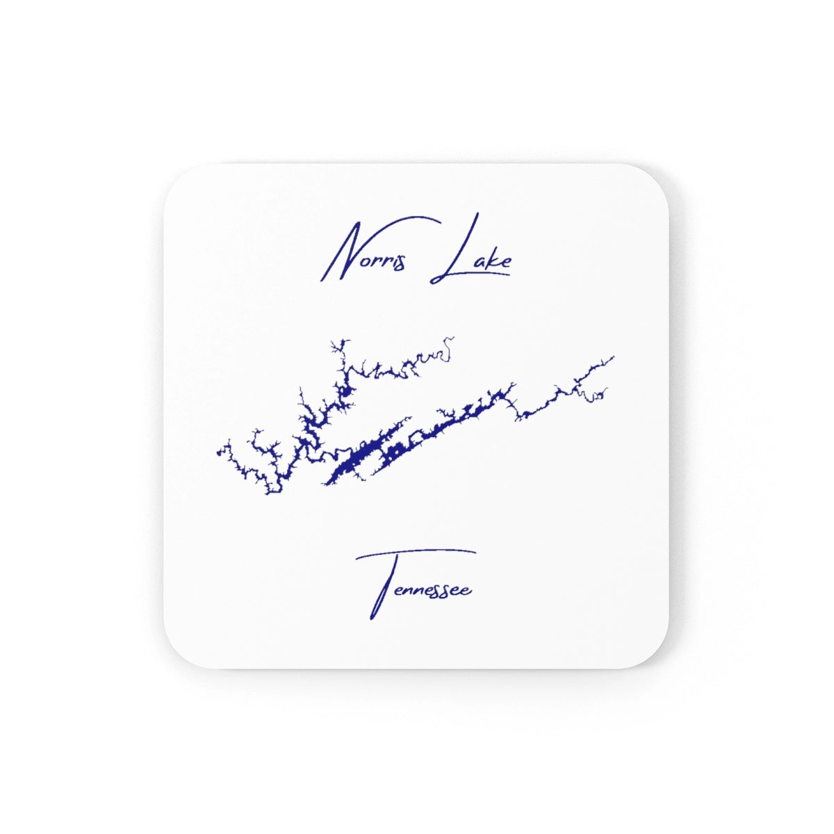 Tennessee  Norris  Lake  Coaster  Set  front  position  view  from  front  3.75  x  3.75.webp