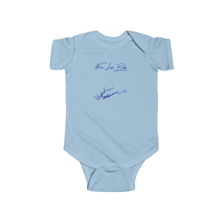Tennessee  Norris  Lake  Onesie  front  position  view  from  front  light  blue.webp
