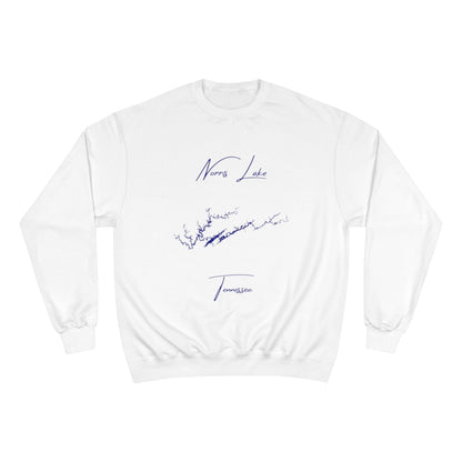 Tennessee  Norris  Lake  Sweatshirt  front  position  view  from  front  white.webp