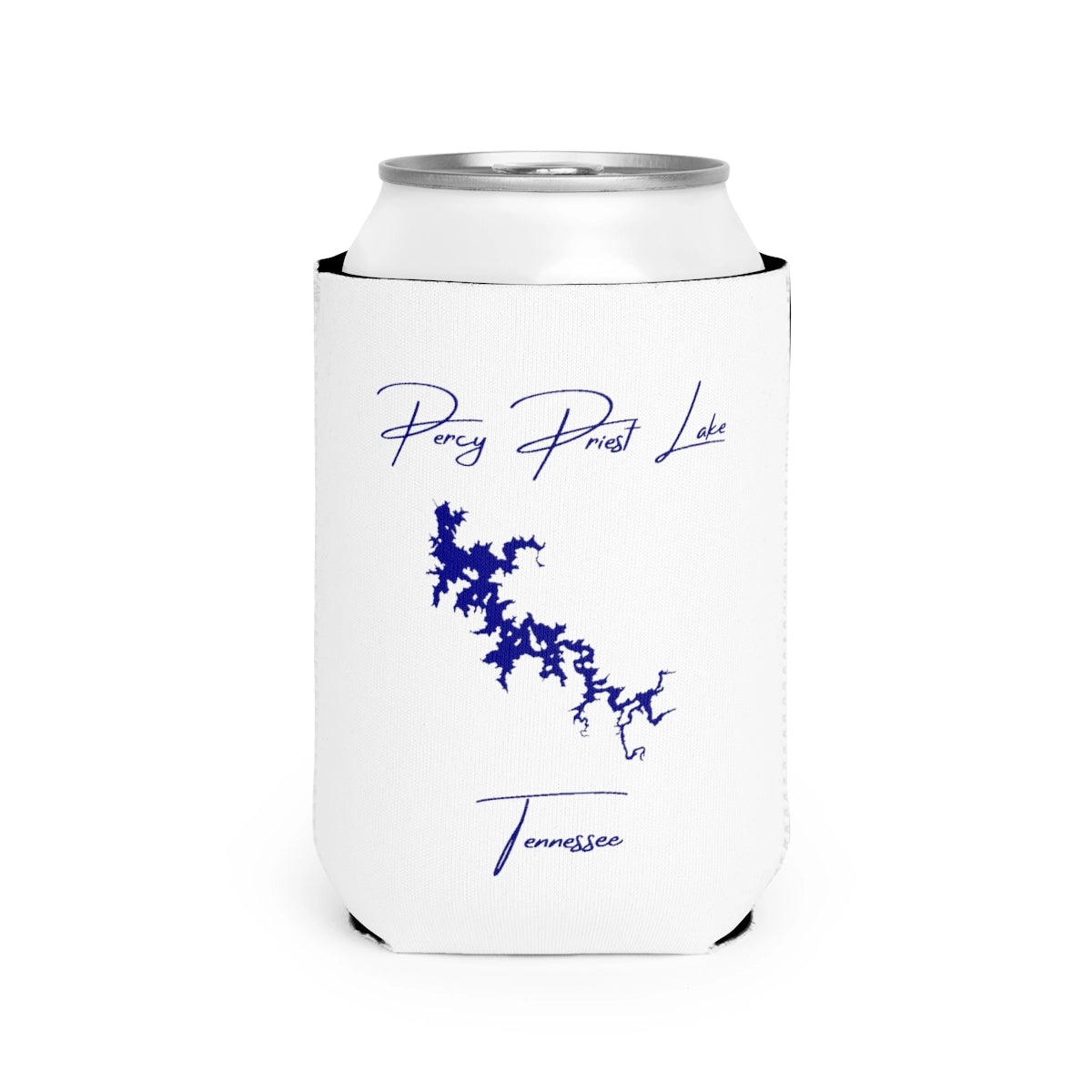 Tennessee  Percy  Priest  Lake  Can  Koozie  front  position  view  from  front-2  white.webp