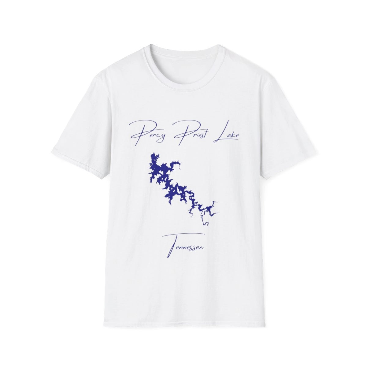 Tennessee  Percy  Priest  Lake  T-shirt  front  position  view  from  front  white.webp