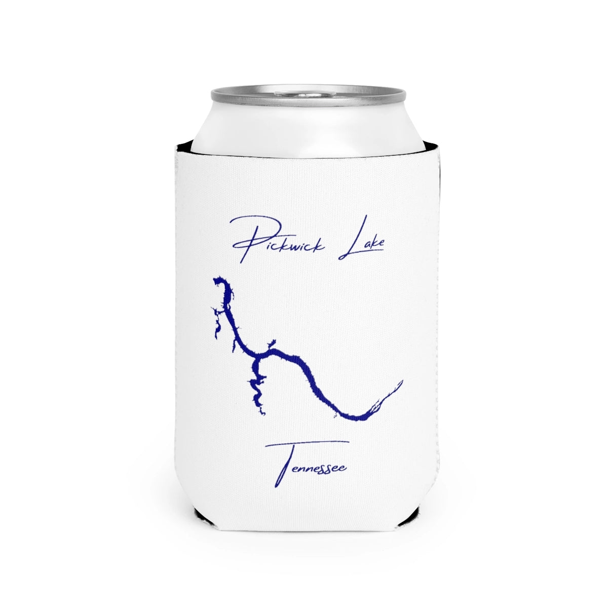 Tennessee  Pickwick  Lake  Can  Koozie  front  position  view  from  front-2  white.webp