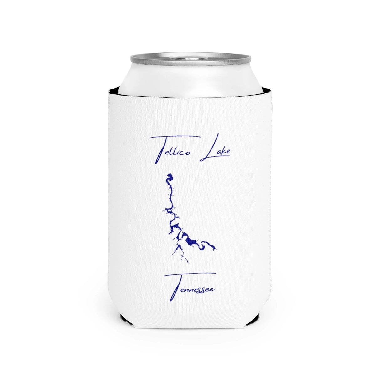 Tennessee  Tellico  Lake  Can  Koozie  front  position  view  from  front-2  white.webp