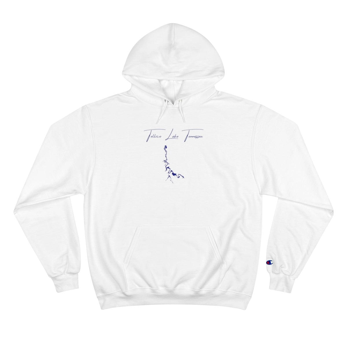 Tennessee  Tellico  Lake  Hoodie  front  position  view  from  front  white.webp
