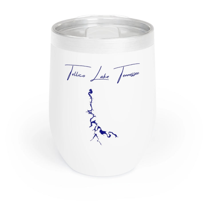 Tennessee  Tellico  Lake  Wine  Tumbler  front  position  view  from  front  white.webp