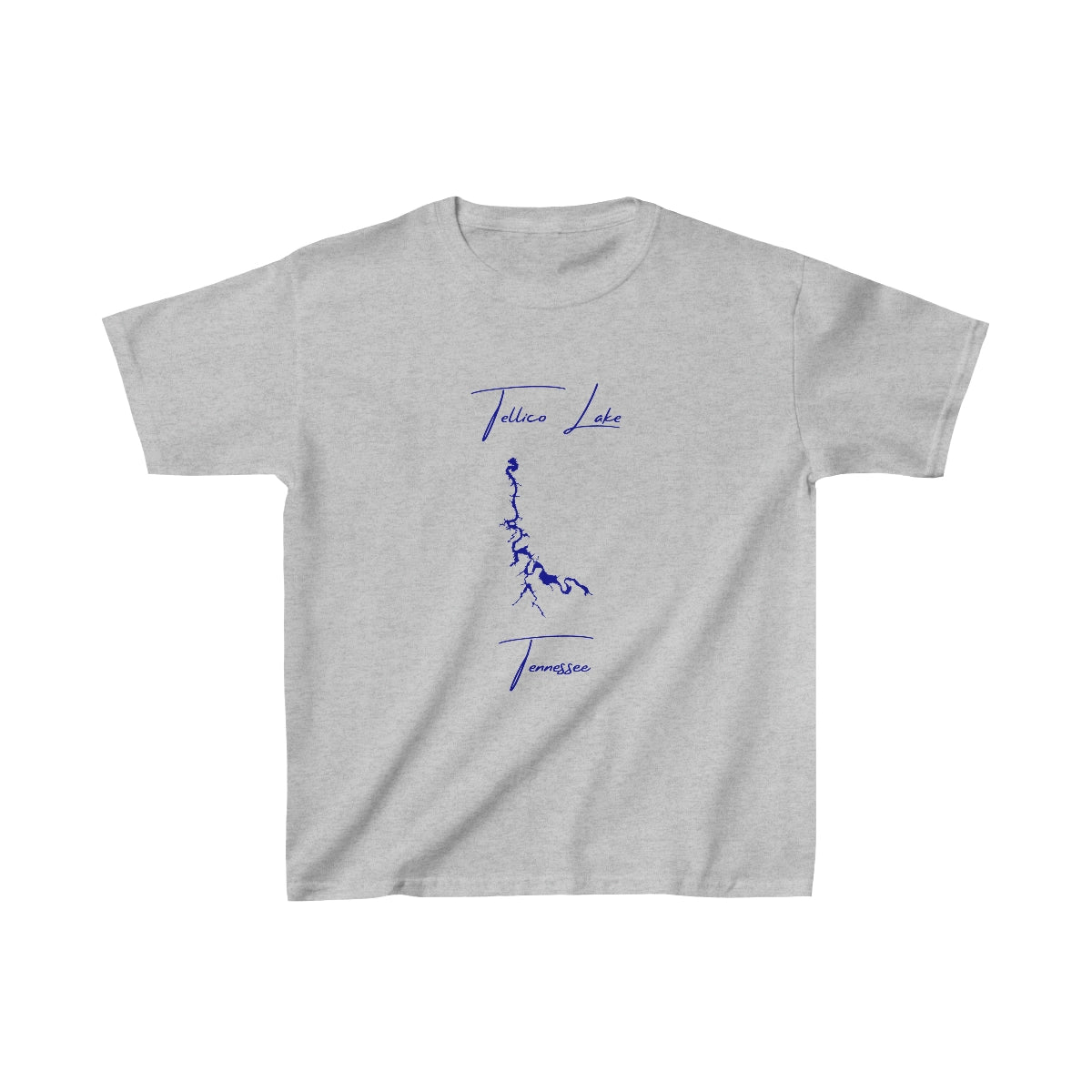 Tennessee  Tellico  Lake  Youth  T-shirt  front  position  view  from  front  sport  grey.webp