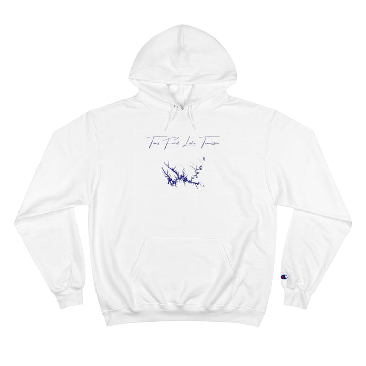 Tennessee  Tim's  Ford  Lake  Hoodie  front  position  view  from  front  white.webp