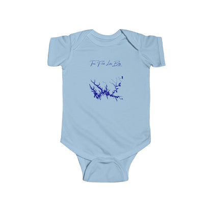Tennessee  Tim's  Ford  Lake  Onesie  front  position  view  from  front  light  blue.webp