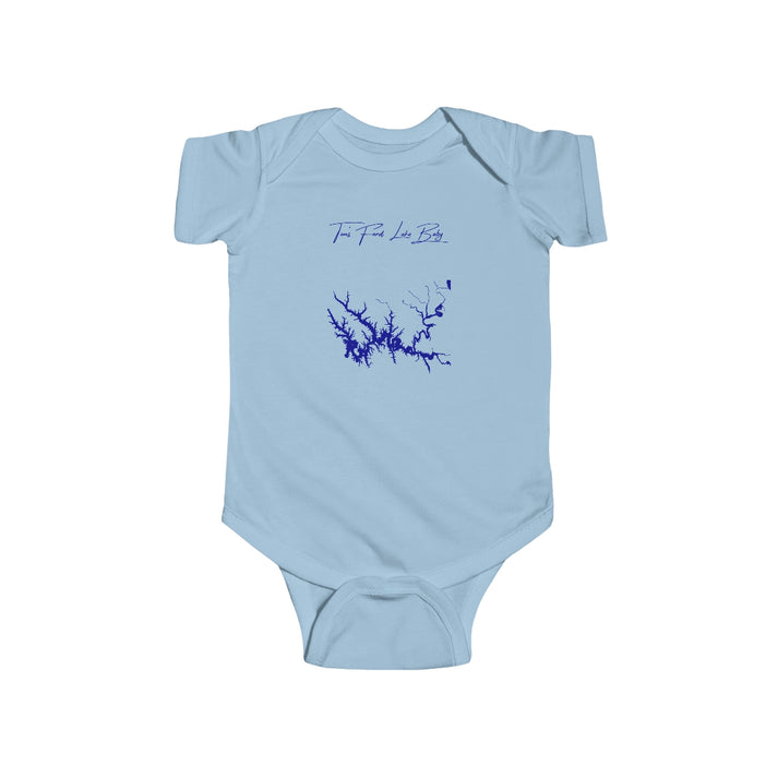 Tennessee  Tim's  Ford  Lake  Onesie  front  position  view  from  front  light  blue.webp
