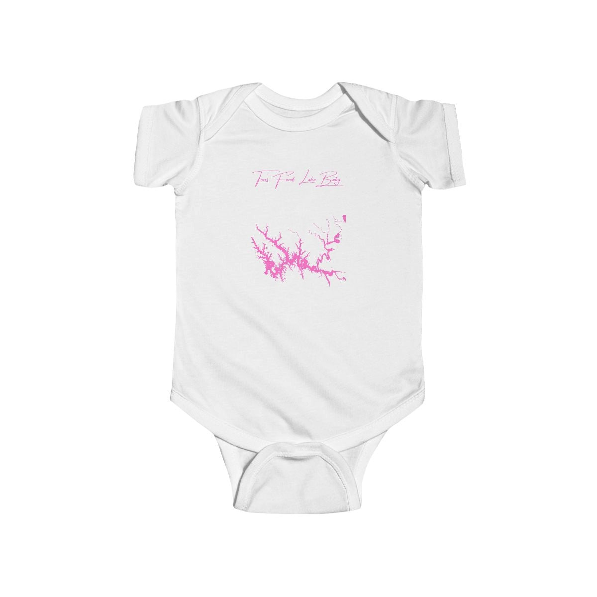 Tennessee  Tim's  Ford  Lake  Onesie  front  position  view  from  front  white.webp