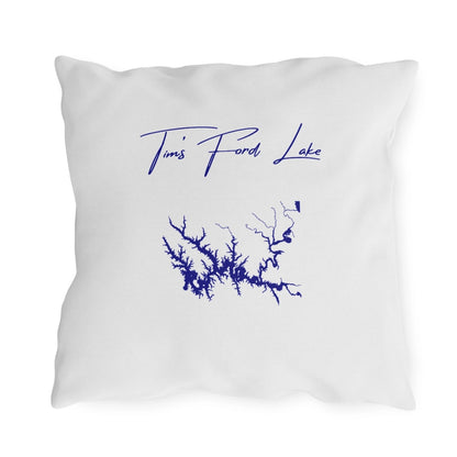 Tennessee  Tim's  Ford  Lake  Outdoor  Pillow  back  position  view  from  back  18  x  18.webp