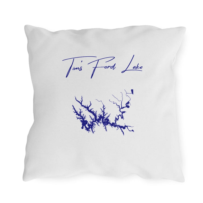 Tennessee  Tim's  Ford  Lake  Outdoor  Pillow  back  position  view  from  back  18  x  18.webp