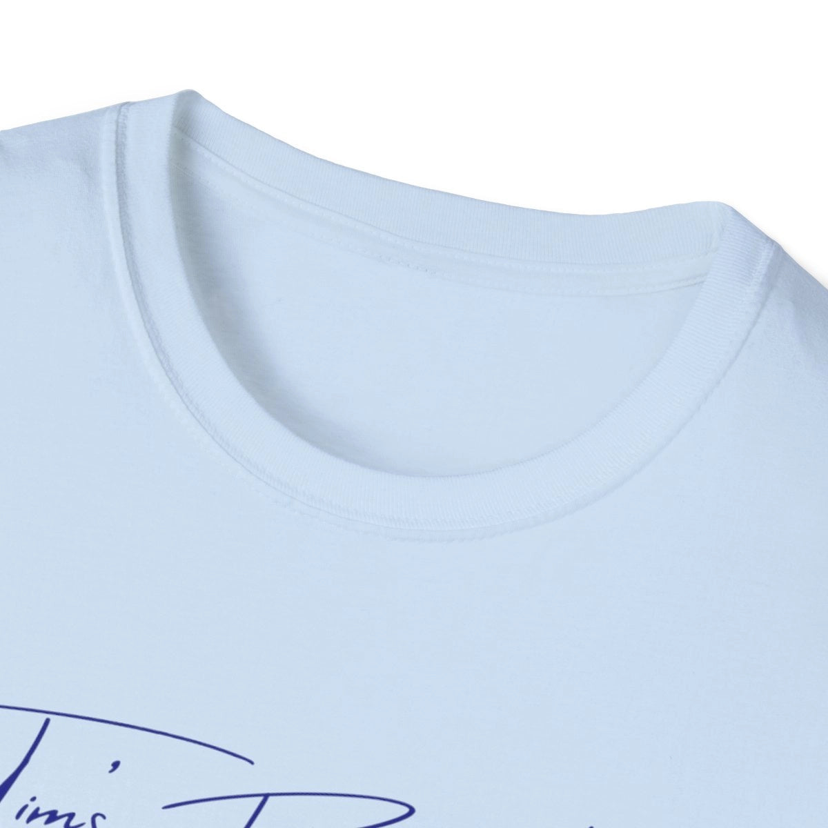 Tennessee  Tim's  Ford  Lake  T-shirt  other  position  view  from  front-collar-closeup  light  blue.webp