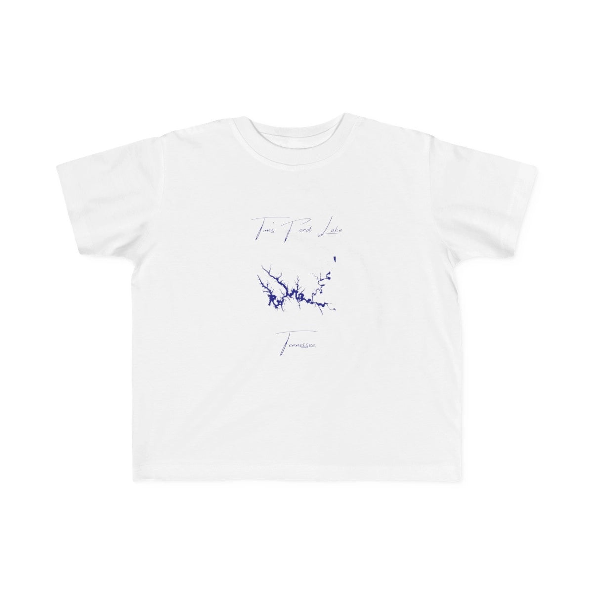 Tennessee  Tim's  Ford  Lake  Toddler  T-shirt  front  position  view  from  front  white.webp