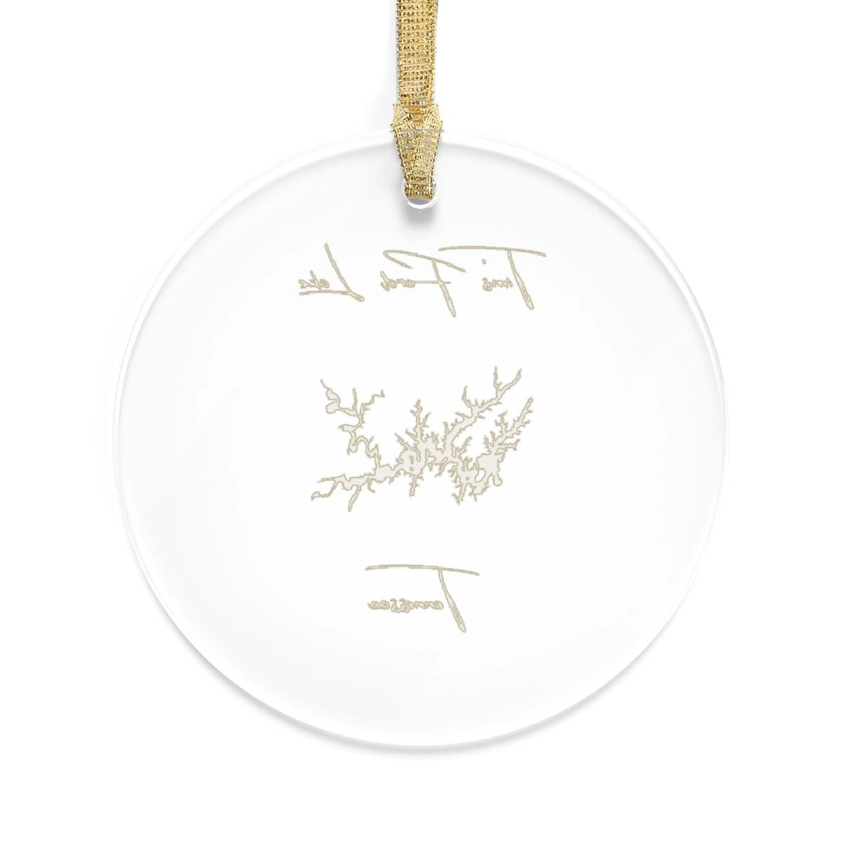 Tennessee  Tim's  Ford  Lake  Tree  Ornament  other  position  view  from  back  round.webp