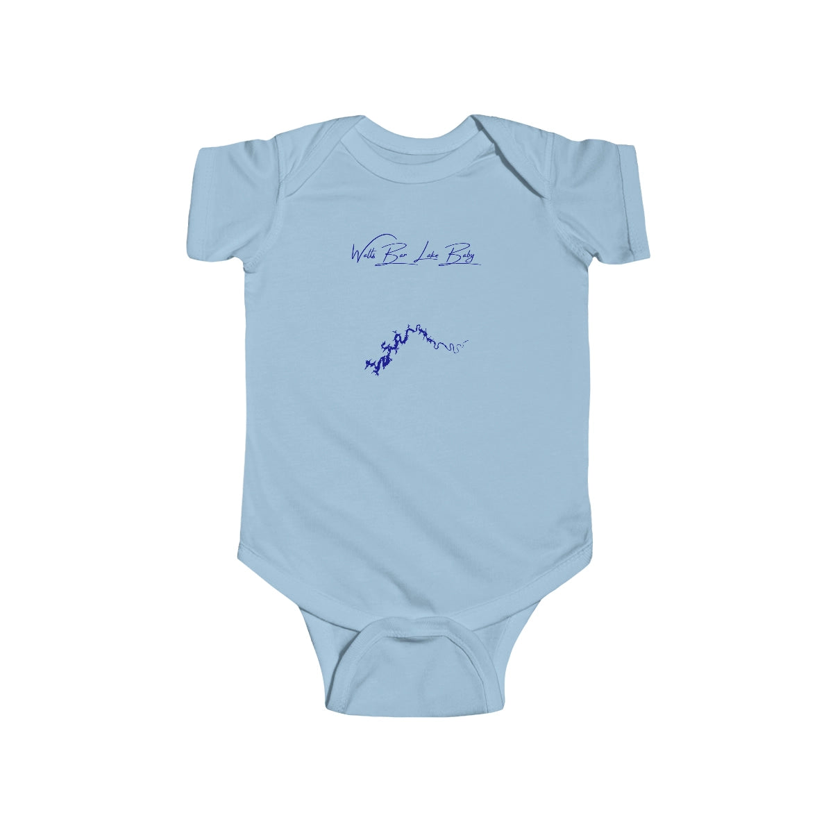 Tennessee  Watts  Bar  Lake  Onesie  front  position  view  from  front  light  blue.webp