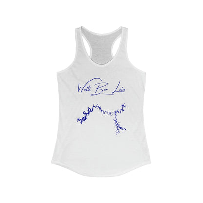 Tennessee  Watts  Bar  Lake  Racerback-Tank  front  position  view  from  front  solid  white.webp