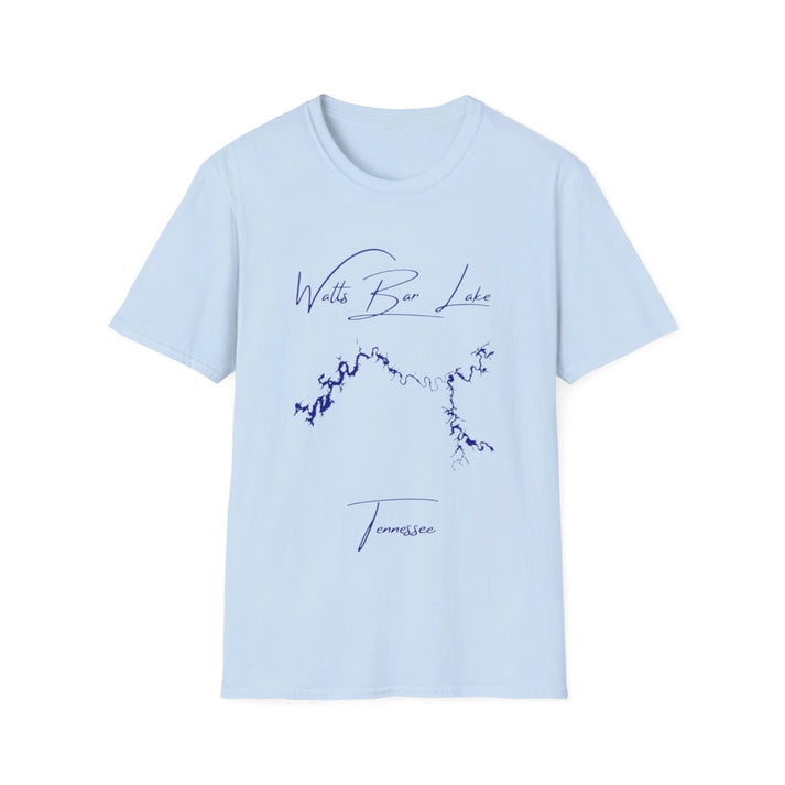 Tennessee  Watts  Bar  Lake  T-shirt  front  position  view  from  front  light  blue.webp