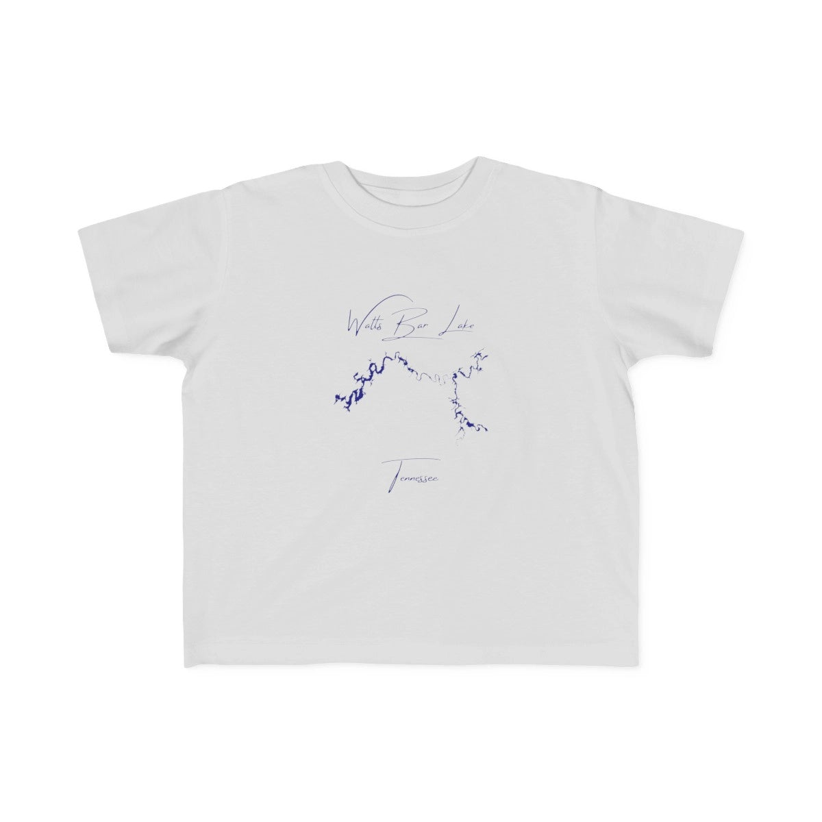 Tennessee  Watts  Bar  Lake  Toddler  T-shirt  front  position  view  from  front  silver.webp