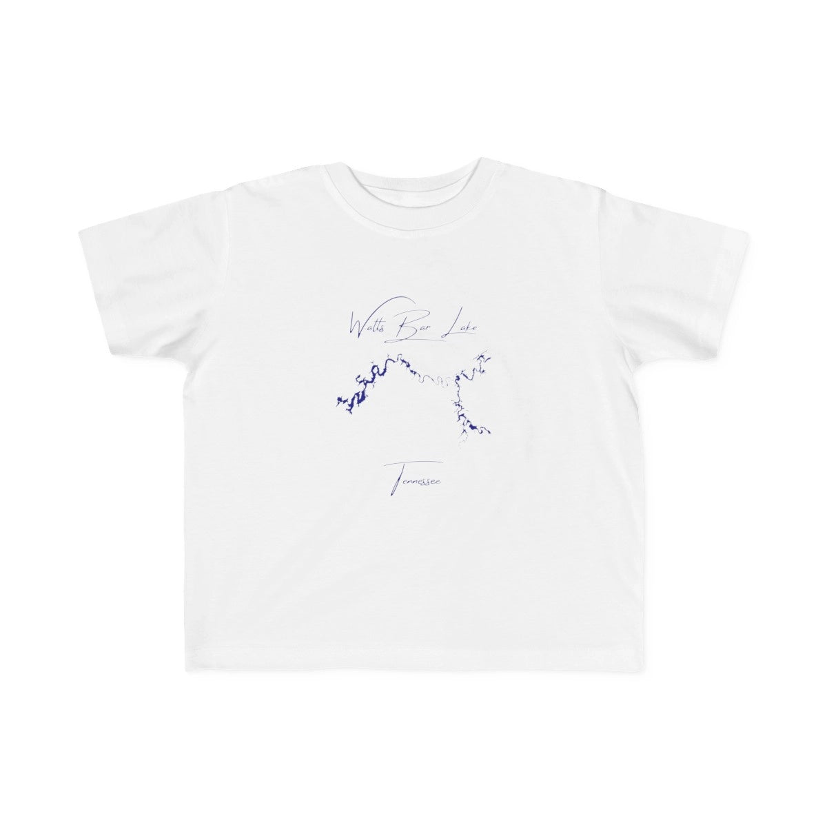 Tennessee  Watts  Bar  Lake  Toddler  T-shirt  front  position  view  from  front  white.webp