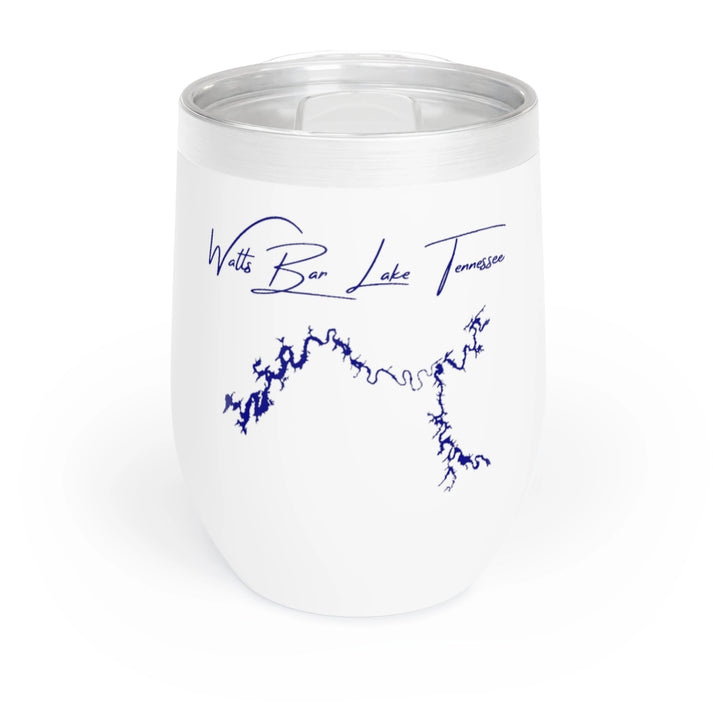 Tennessee  Watts  Bar  Lake  Wine  Tumbler  front  position  view  from  front  white.webp